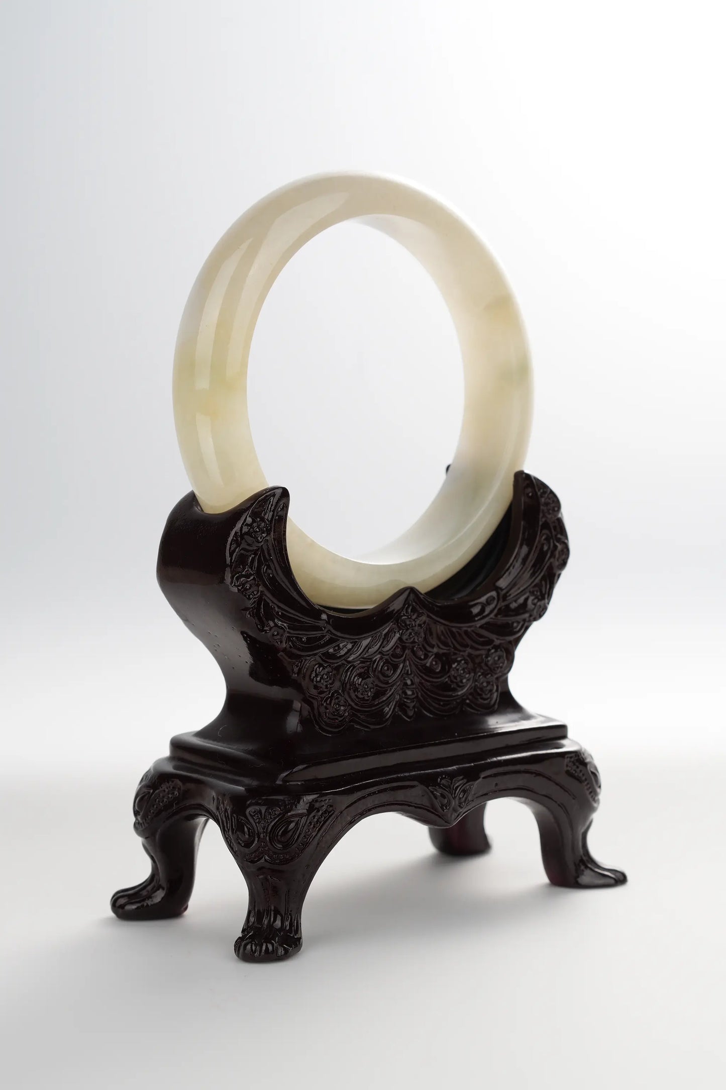 #0003 Icy Yellow Jadeite Jade Bangle Size 58