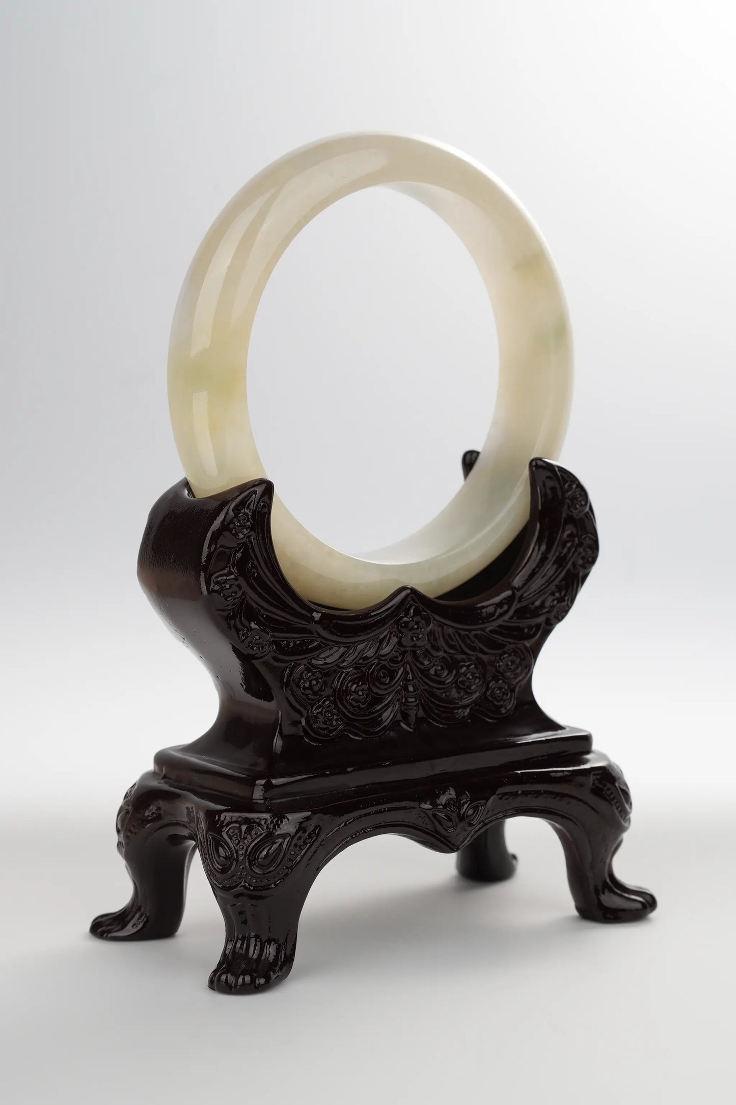 #0003 Icy Yellow Jadeite Jade Bangle Size 58