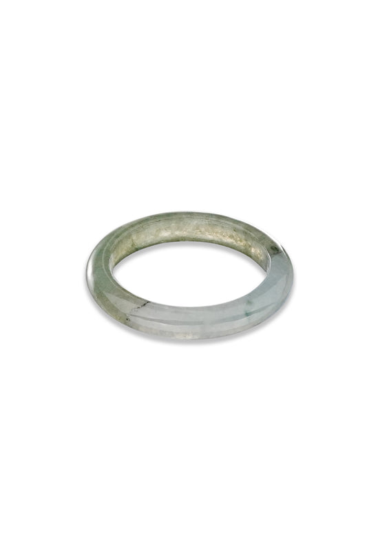 Highly Icy Jadeite Jade Slim Band Ring