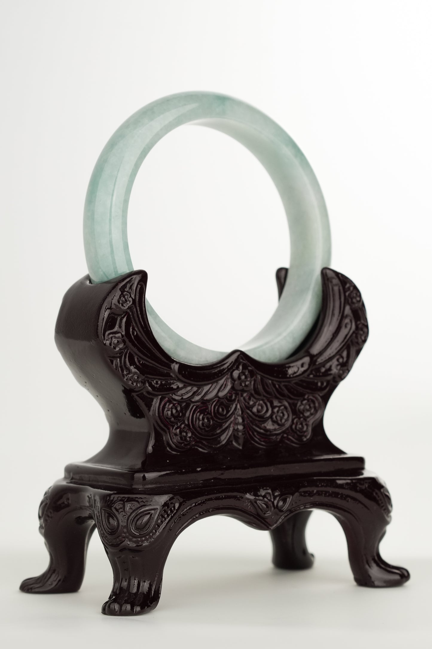 #0235 Blue Jade Bangle Size 54.8
