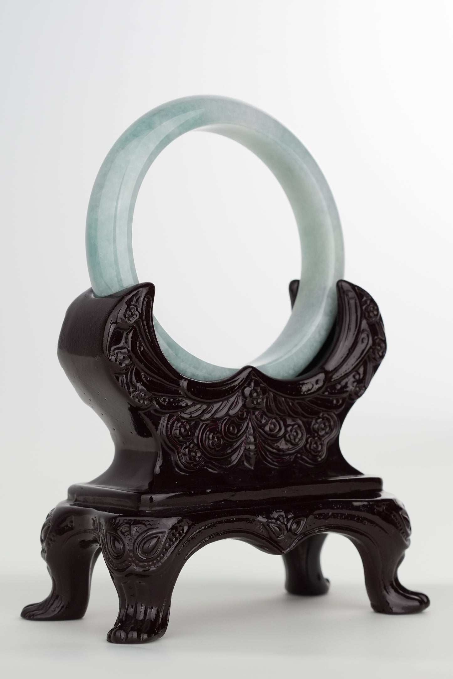 #0235 Blue Jade Bangle Size 54.8