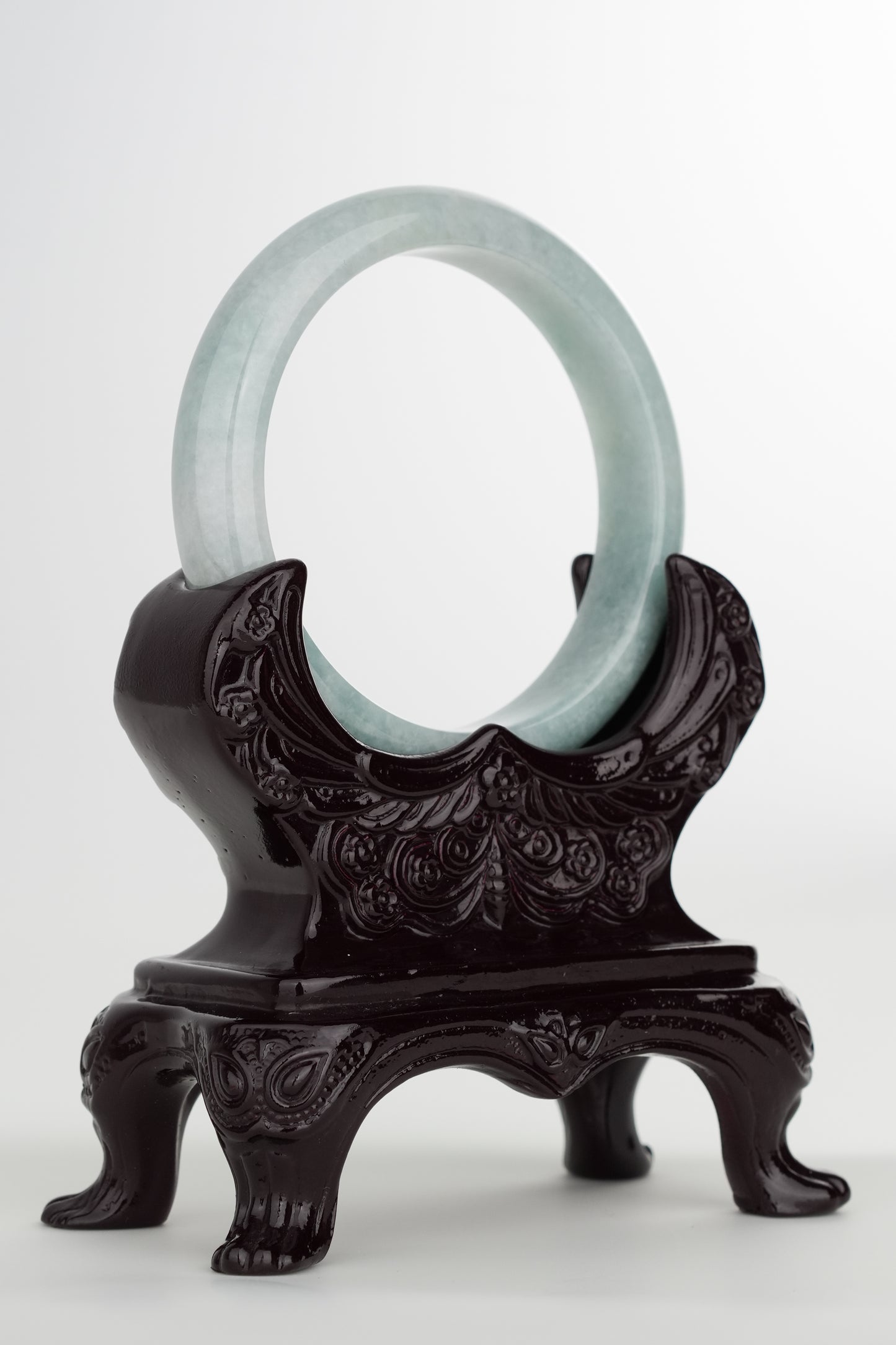 #0235 Blue Jade Bangle Size 54.8