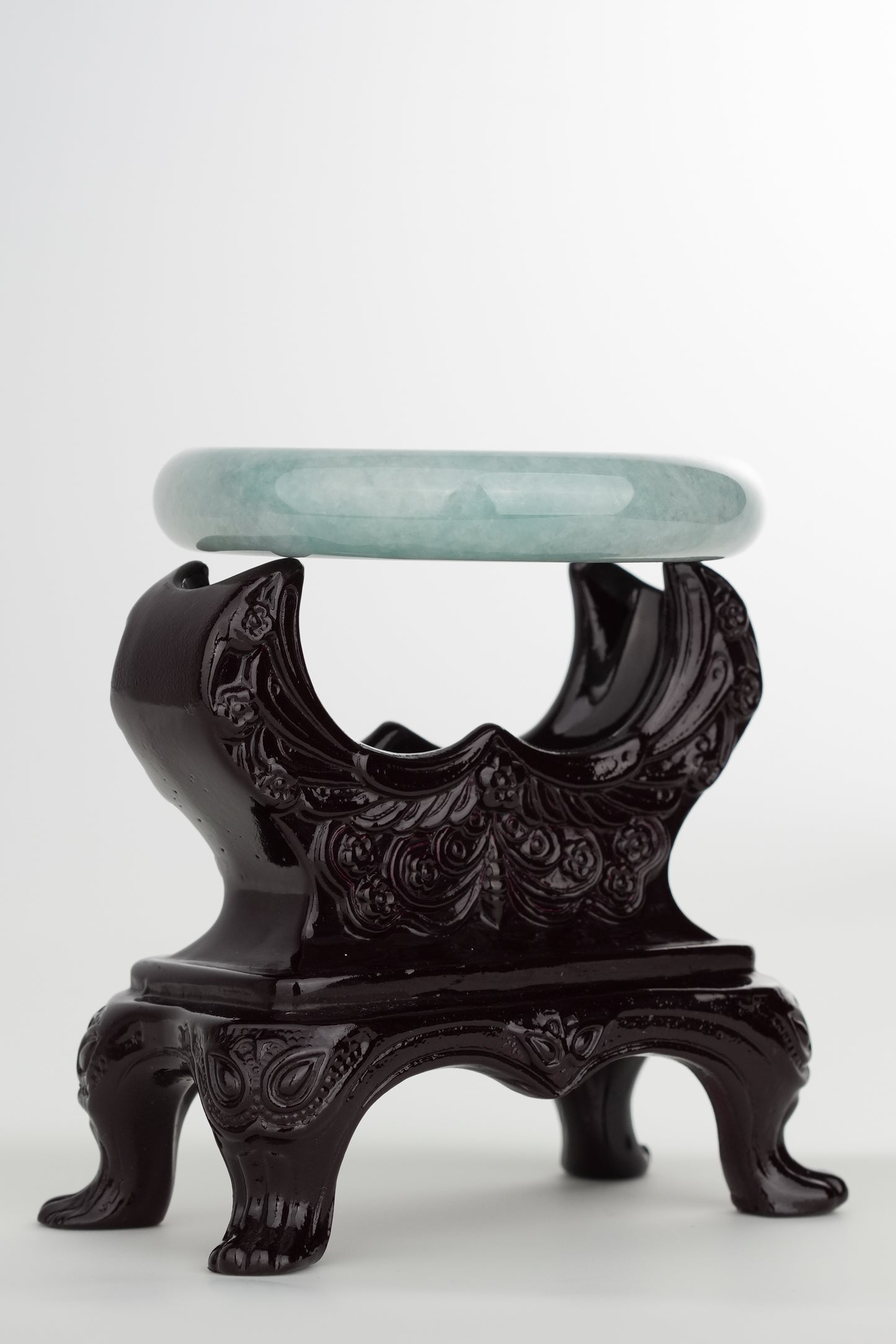 #0235 Blue Jade Bangle Size 54.8