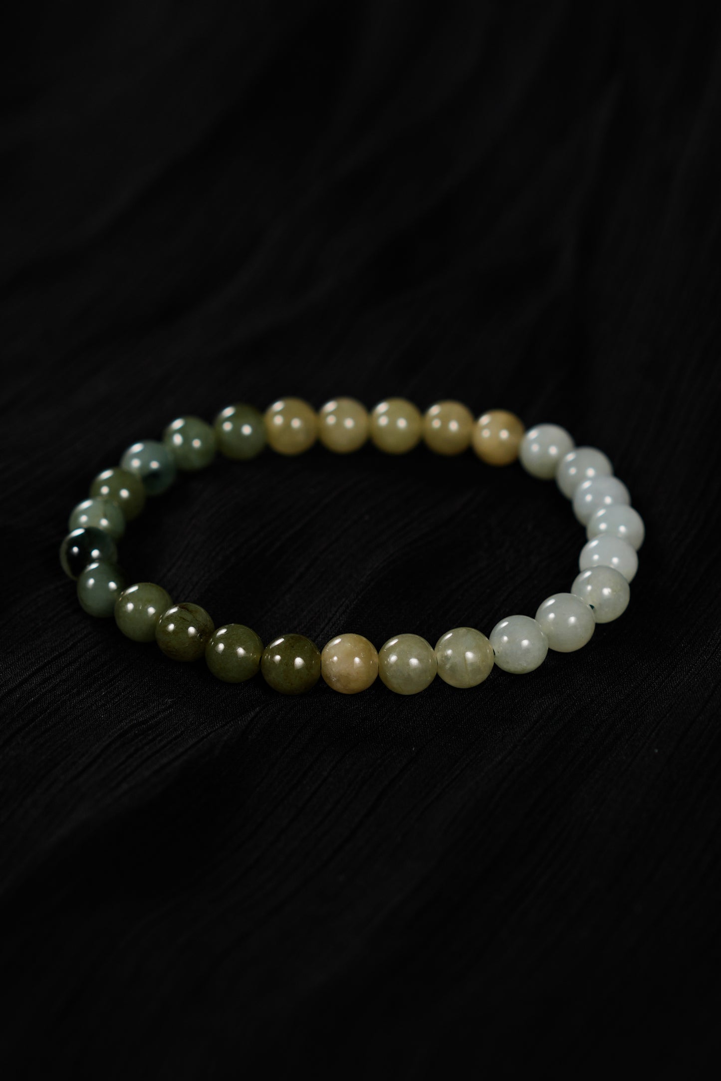 "Yellow Mountain" Jade Beaded Bracelet