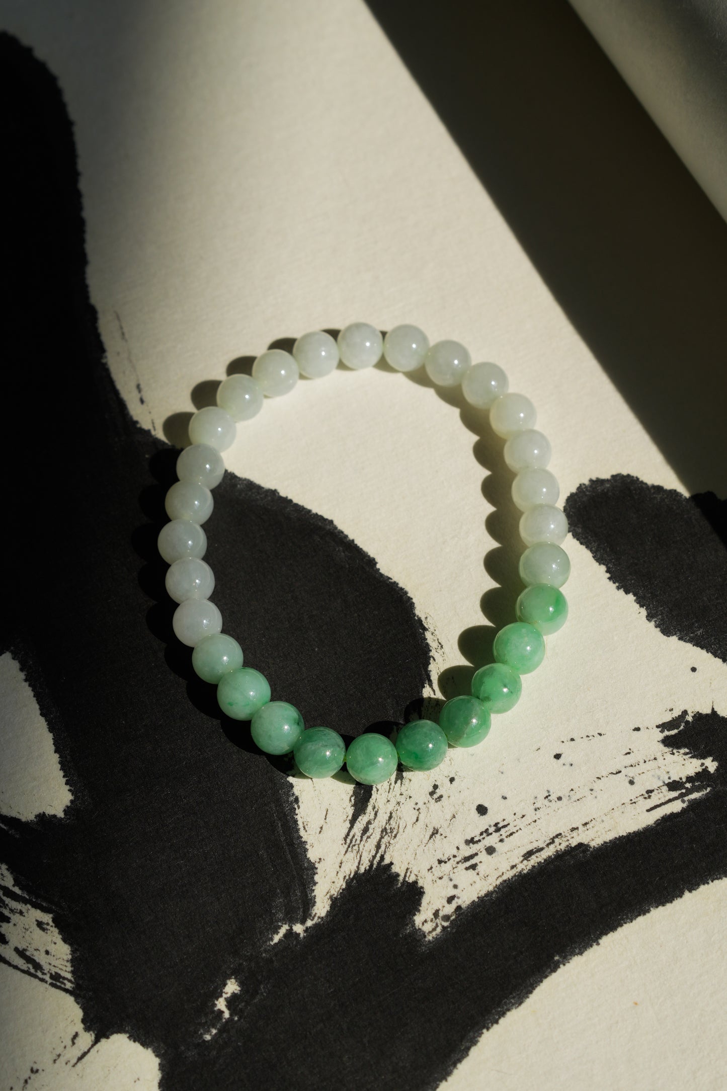 "Early Spring" Jade Beaded Bracelet