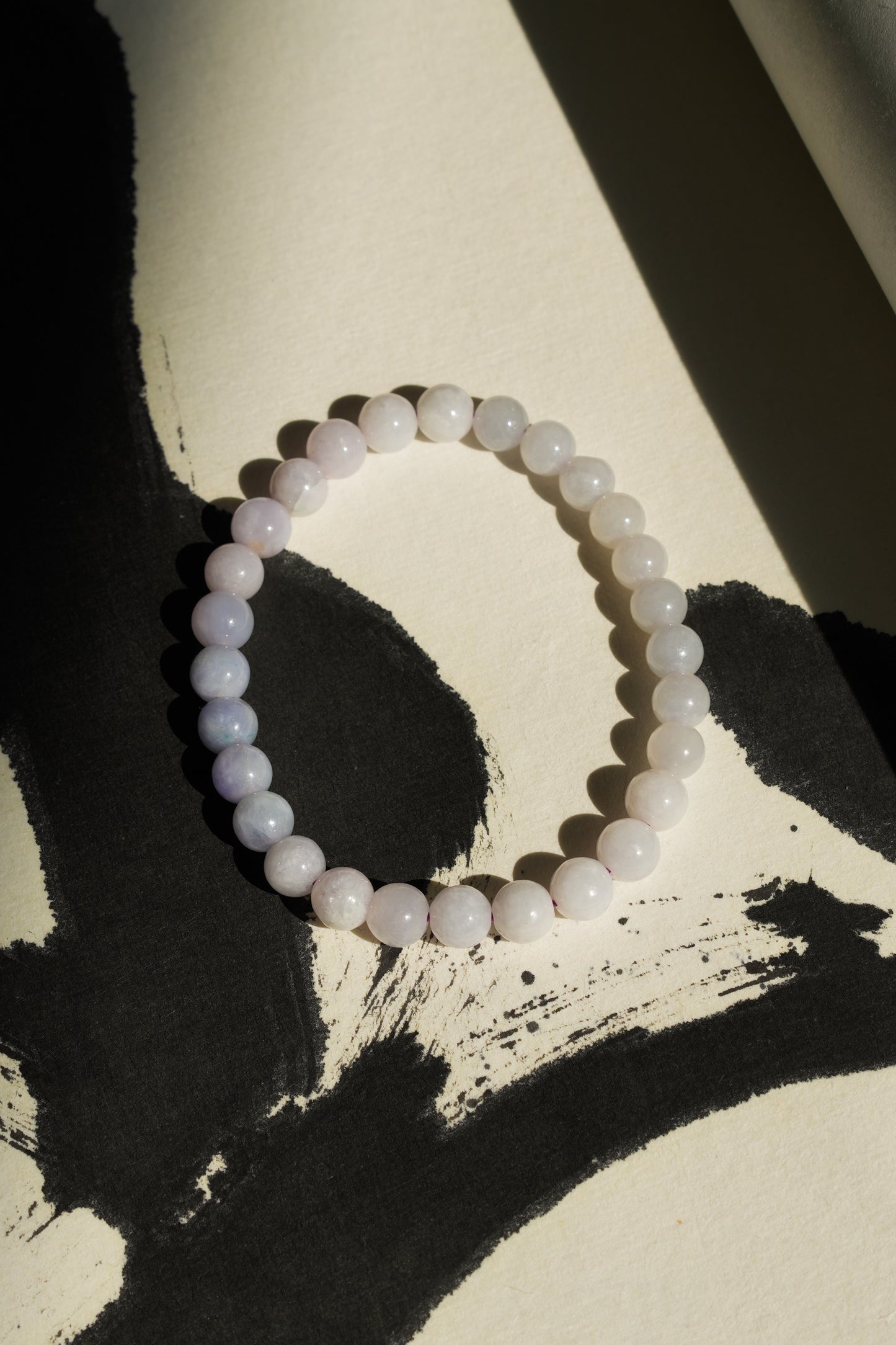 "Water Lily" Jade Beaded Bracelet