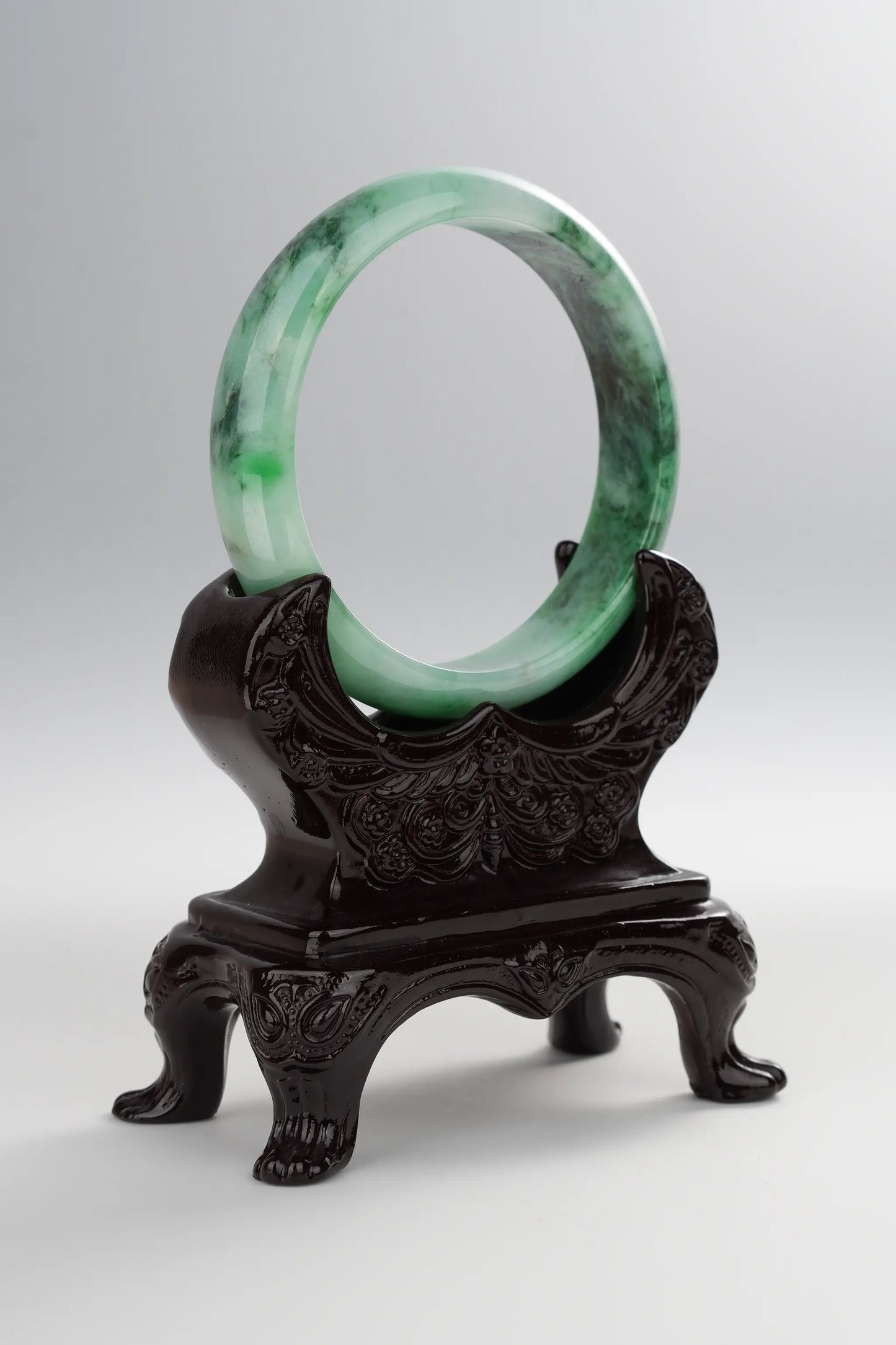#0013 Rich Green Jadeite Jade Bangle Size 59