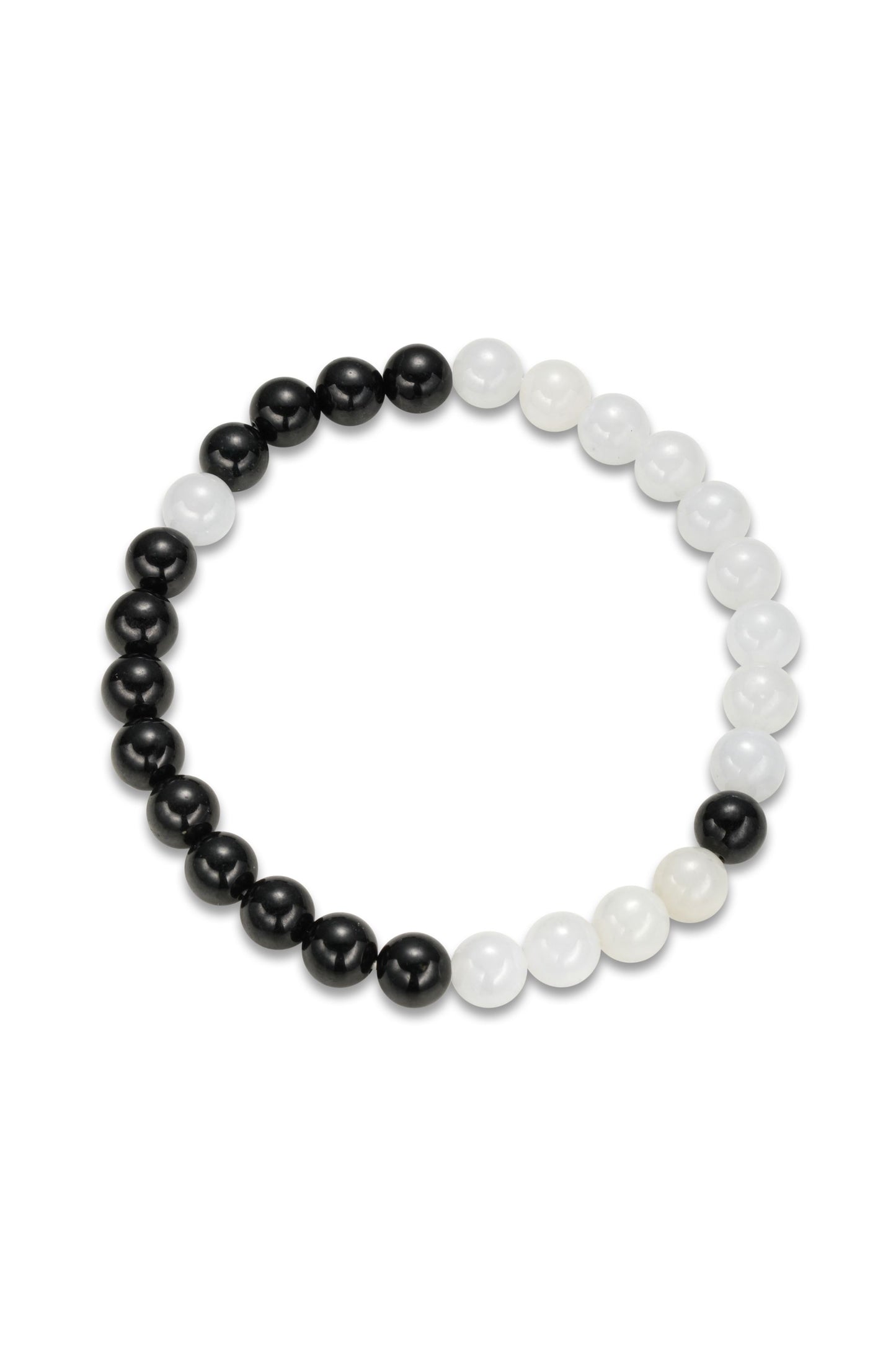 "Yin Yang" Jade Beaded Bracelet