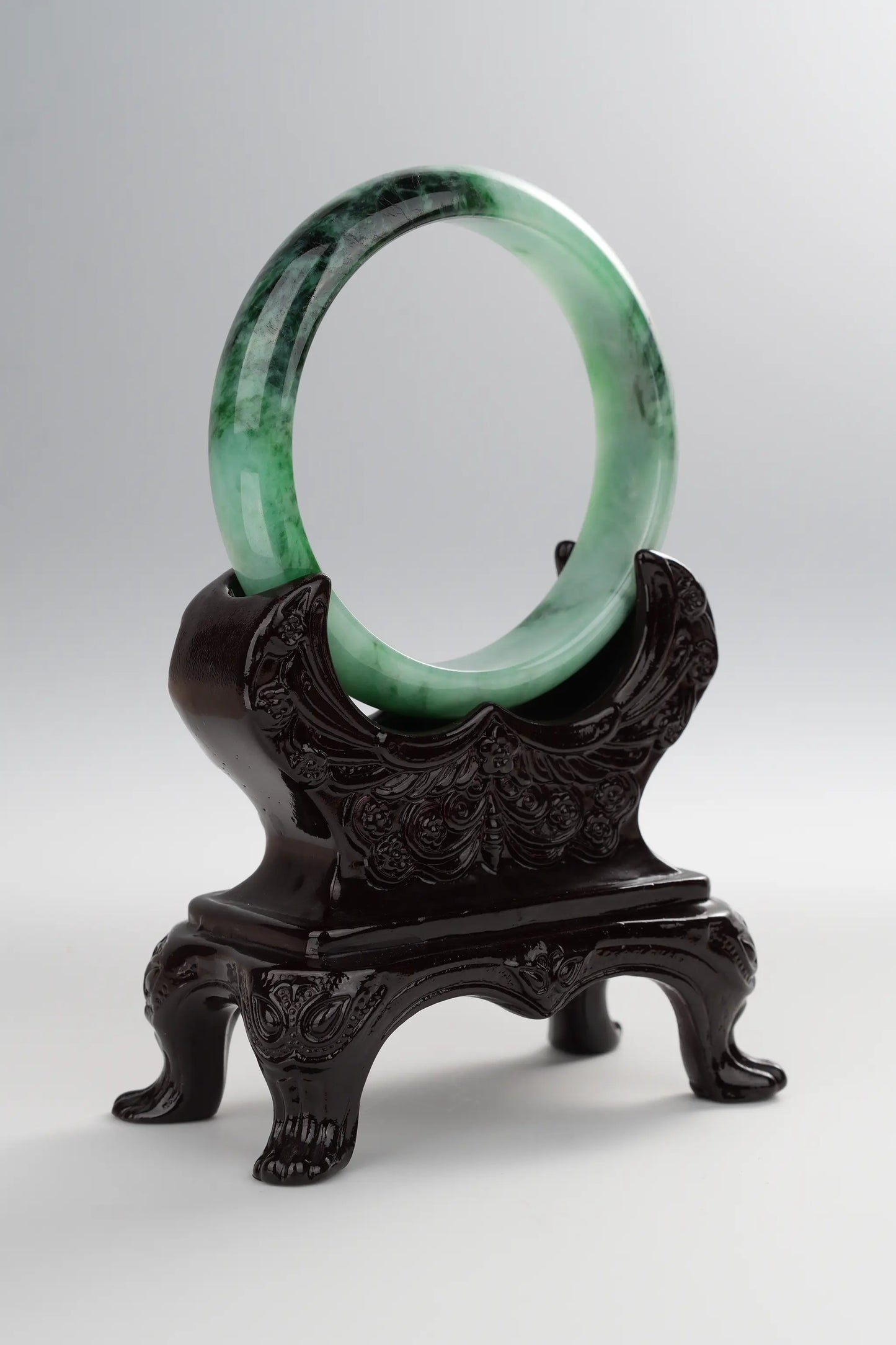 #0013 Rich Green Jadeite Jade Bangle Size 59