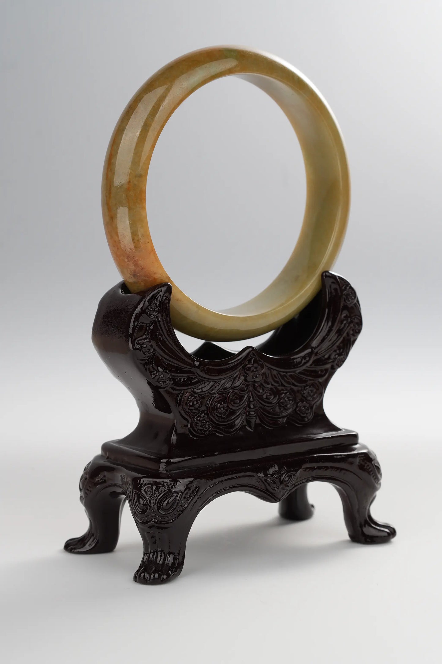 #0017 Yellow Jadeite Jade Bangle Size 63