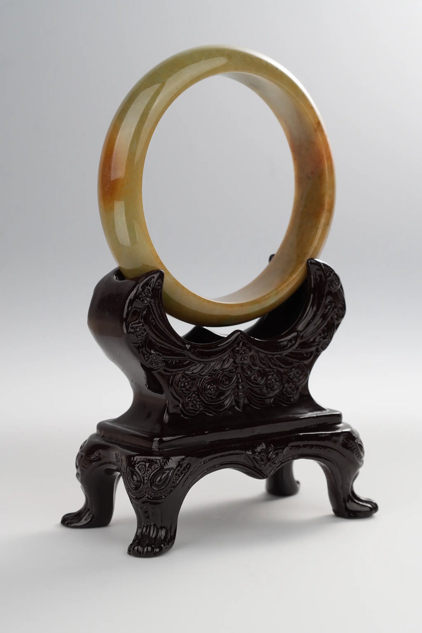 #0017 Yellow Jadeite Jade Bangle Size 63