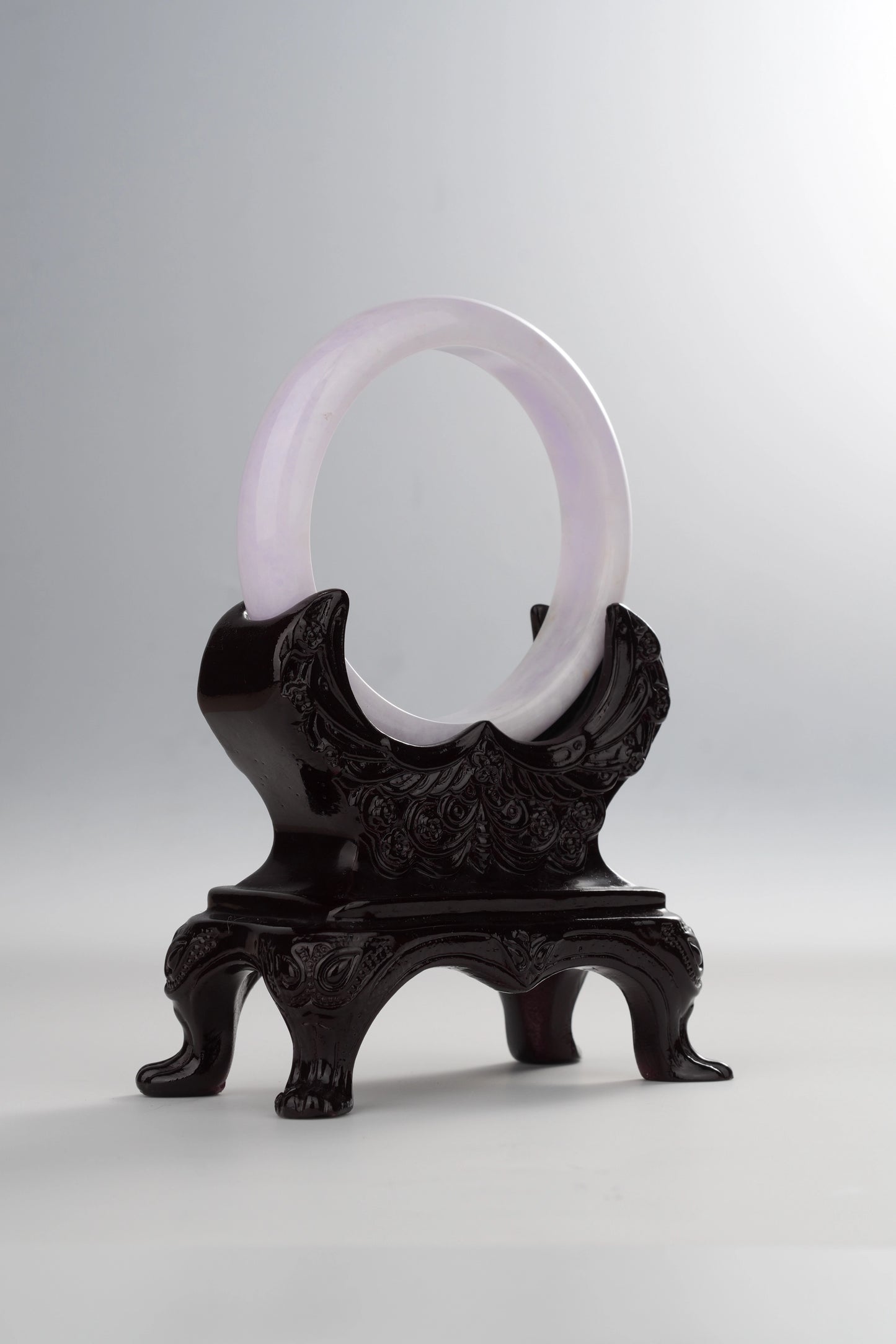 #0024 Pink Lavender Green Yellow Jadeite Jade Bangle Size 57.5