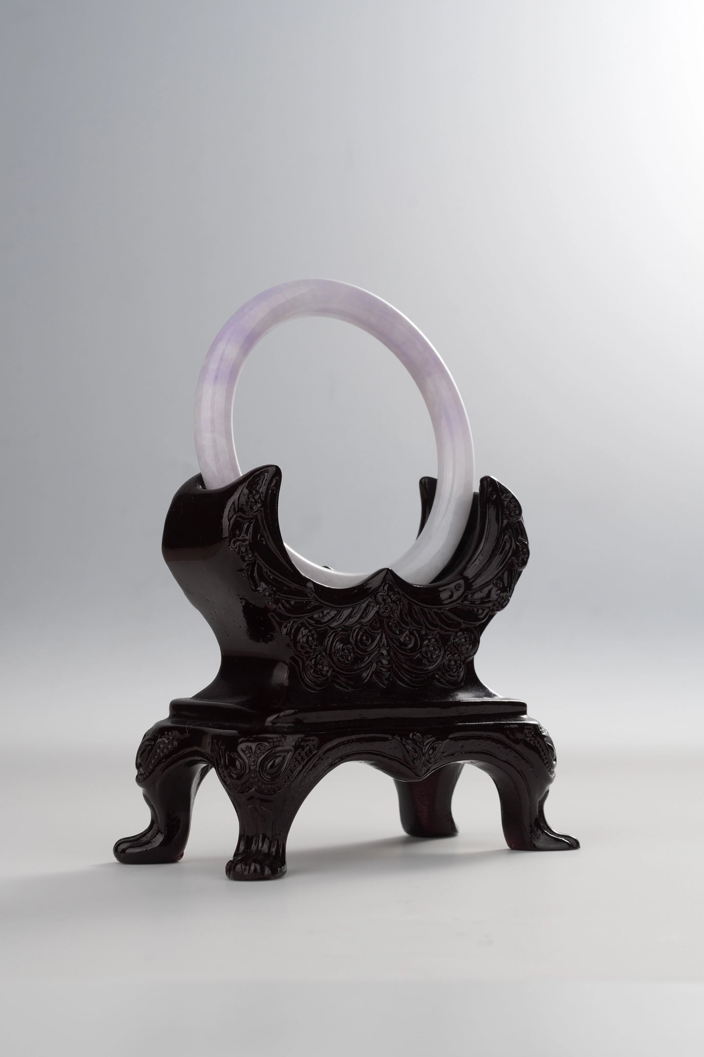 #0032 Lavender Jadeite Jade Bangle Size 52.2 (fits up to 53.2)