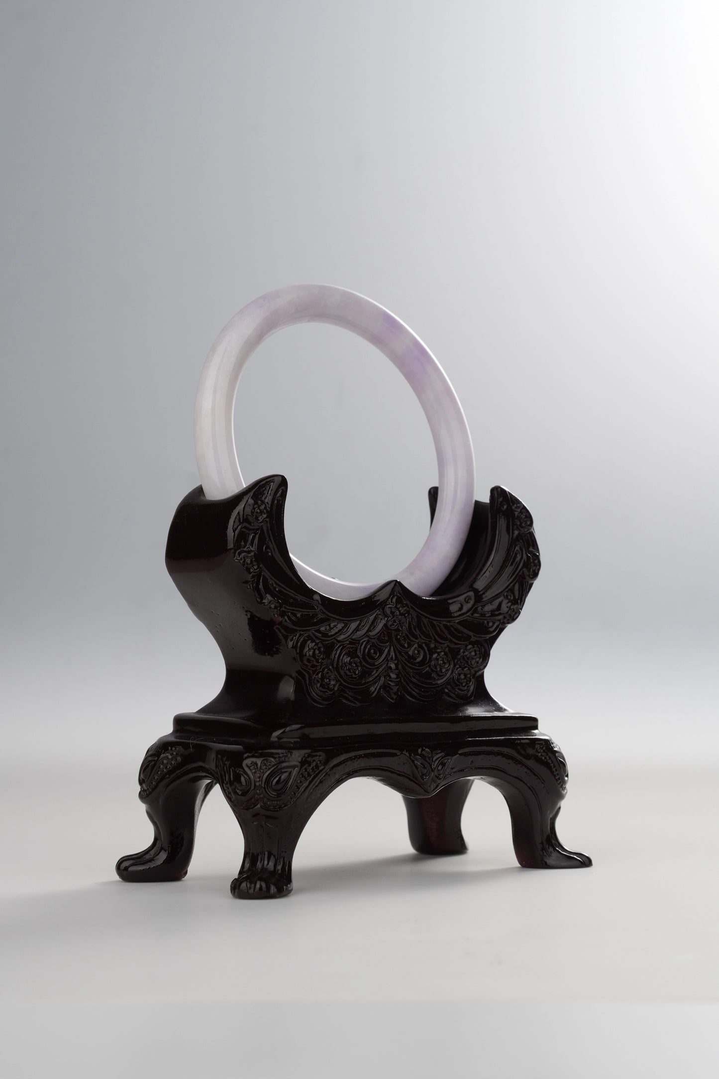 #0032 Lavender Jadeite Jade Bangle Size 52.2 (fits up to 53.2)