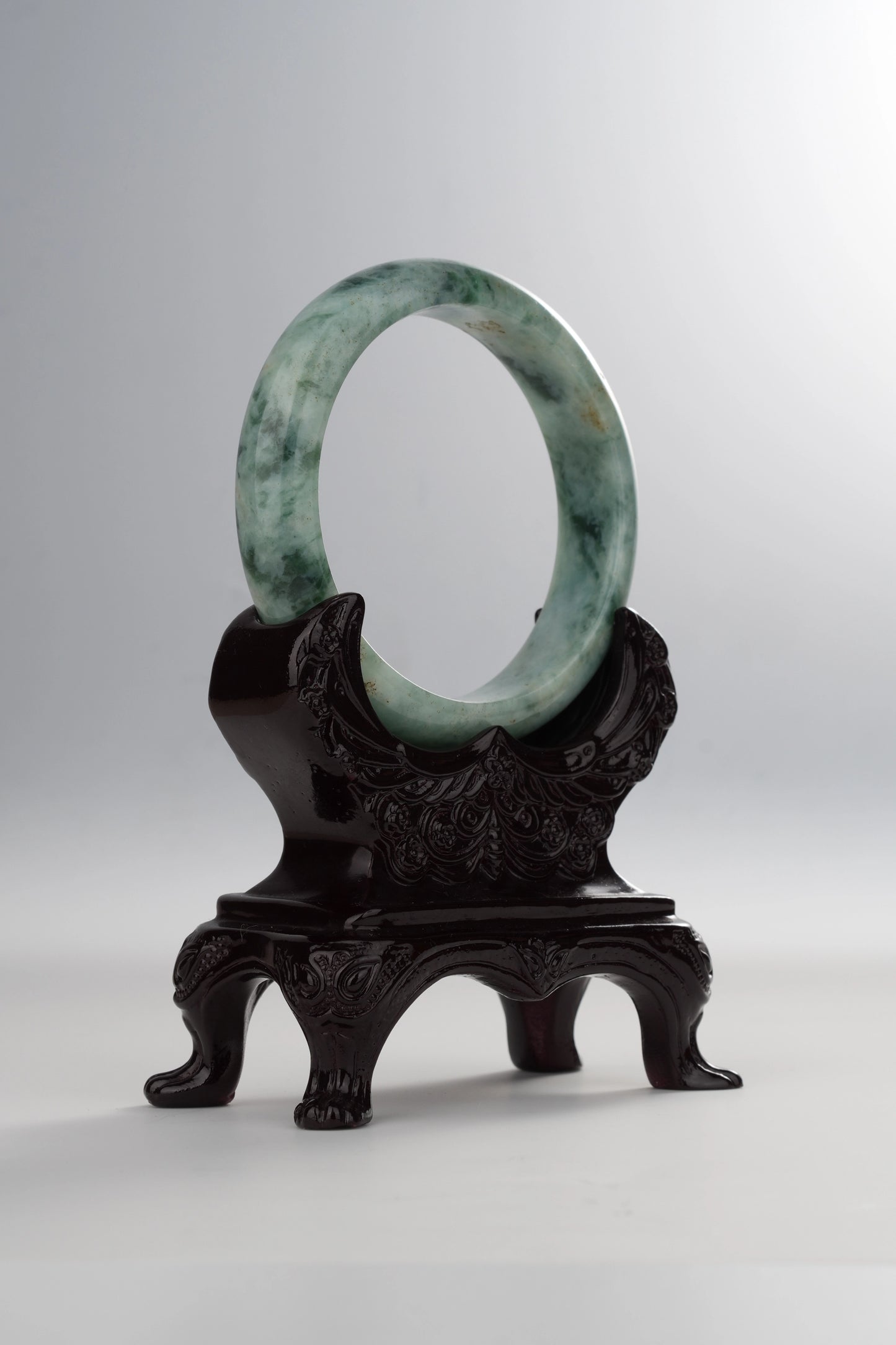 #0039 Green Jadeite Jade Bangle Size 59