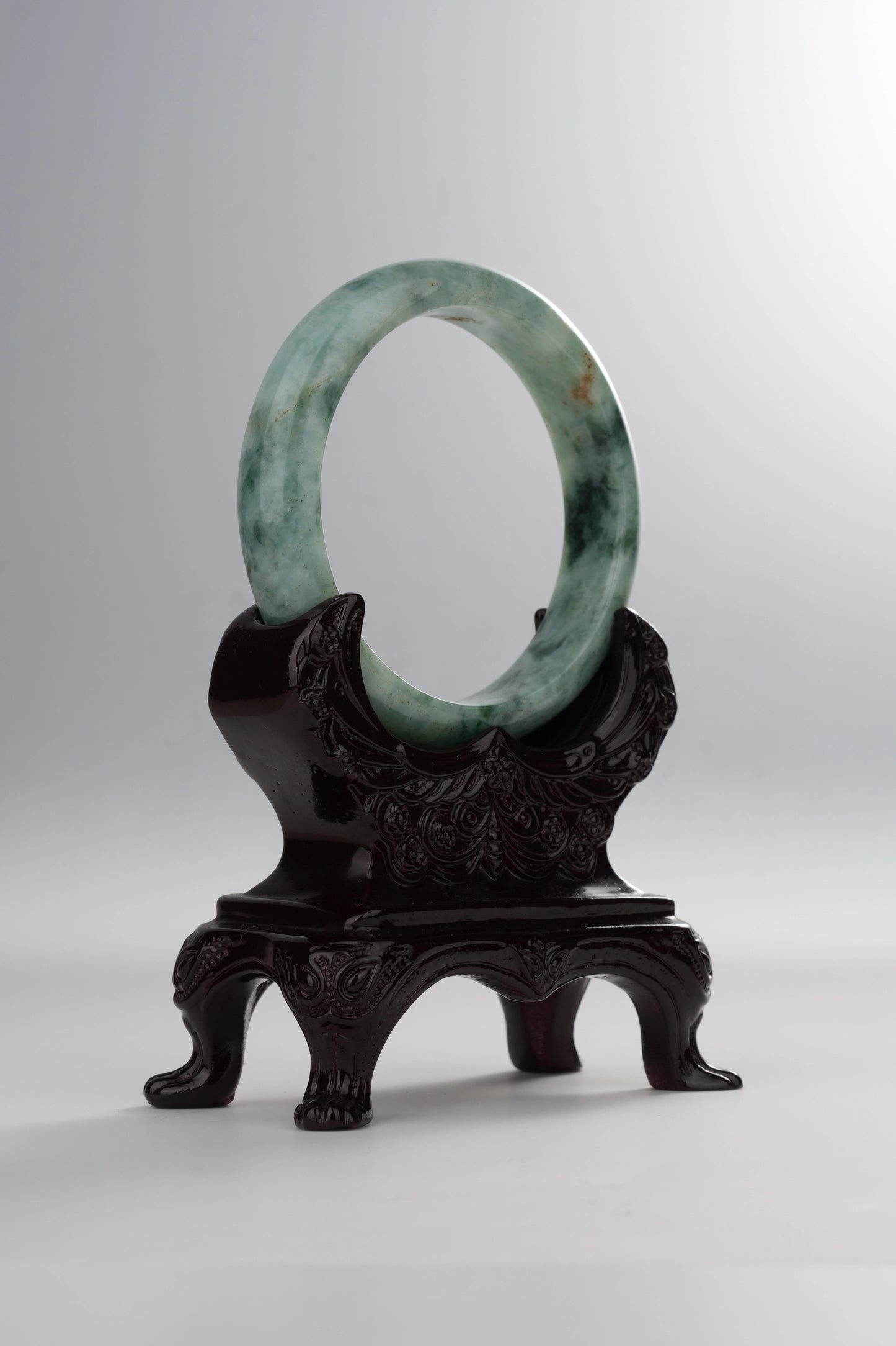 #0039 Green Jadeite Jade Bangle Size 59