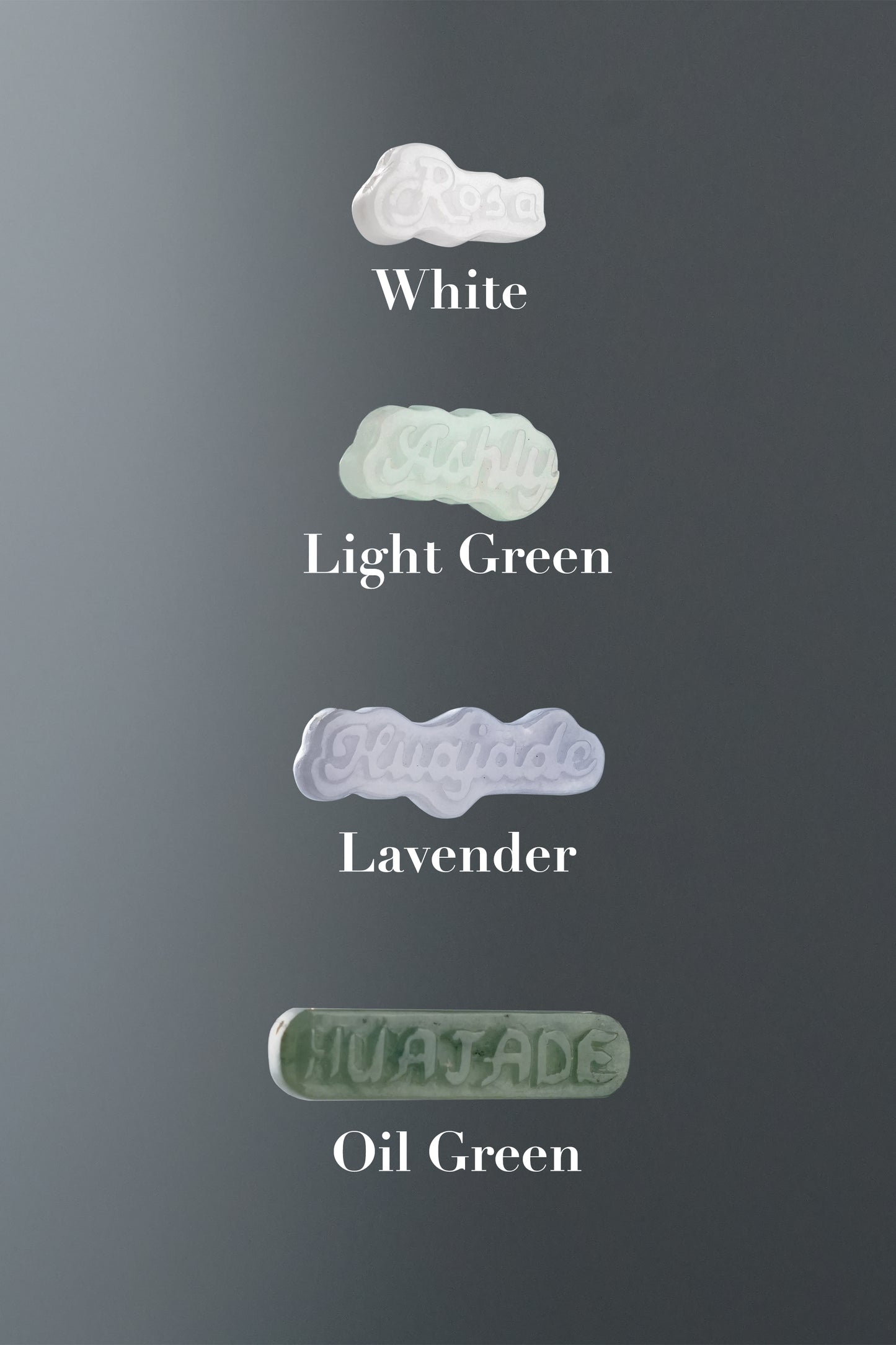 Custom Jade Nameplate Solid 18K Gold Necklace