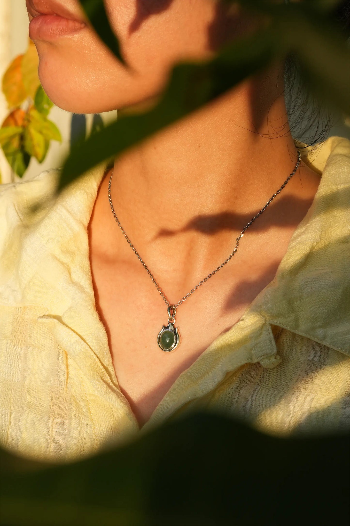 "BLOSSOM" Jade Pendant Necklace (S)