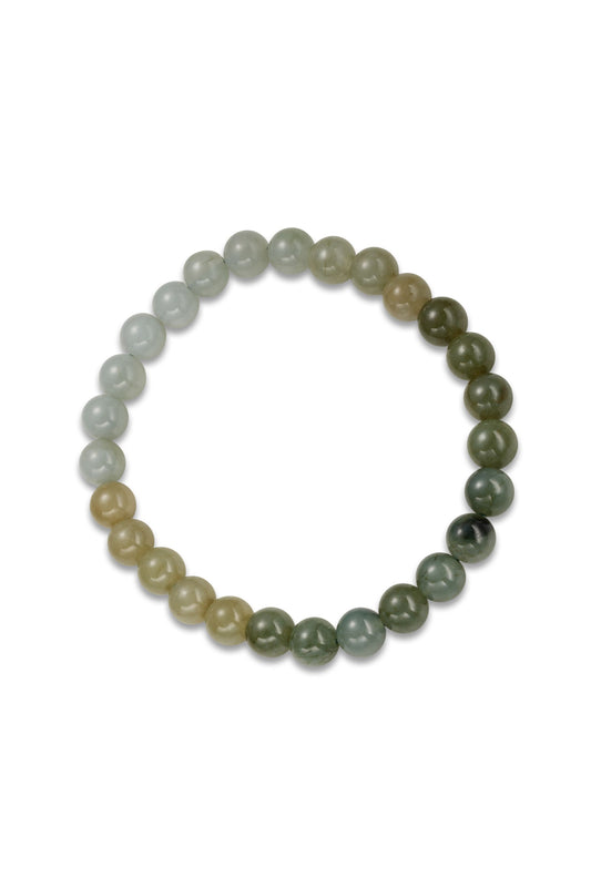"Yellow Mountain" Jade Beads Bracelet