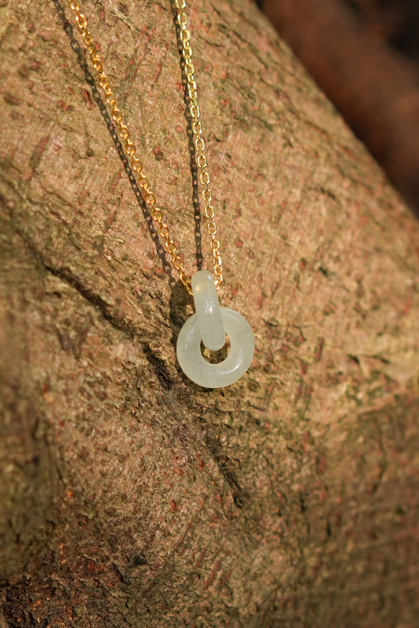 “Infinity” Highly Icy Jade Pendant Necklace