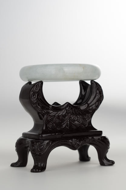 #0201 Light Blue Jade Bangle Size 57