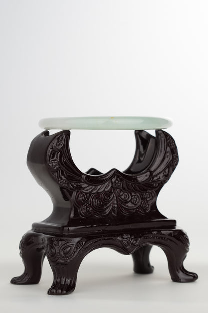 #0214 Icy Green Jade Bangle Size 51.7 (fits up to 53)