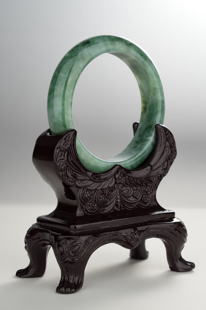 #0294 Rich Green Jade Bangle Size 54.5