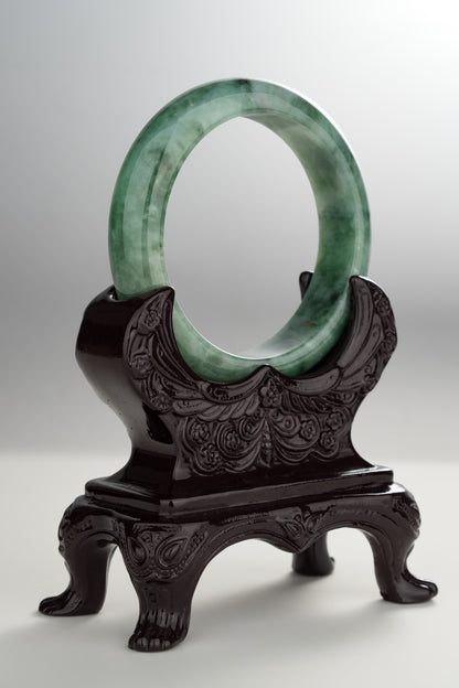 #0294 Rich Green Jade Bangle Size 54.5