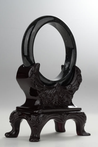 #0323 Black Jade Bangle Size 58.5