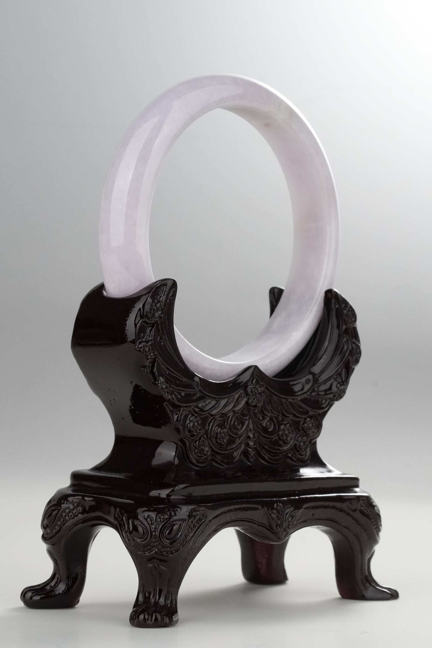 #0317 Pink Lavender Jade Bangle Size 60.1