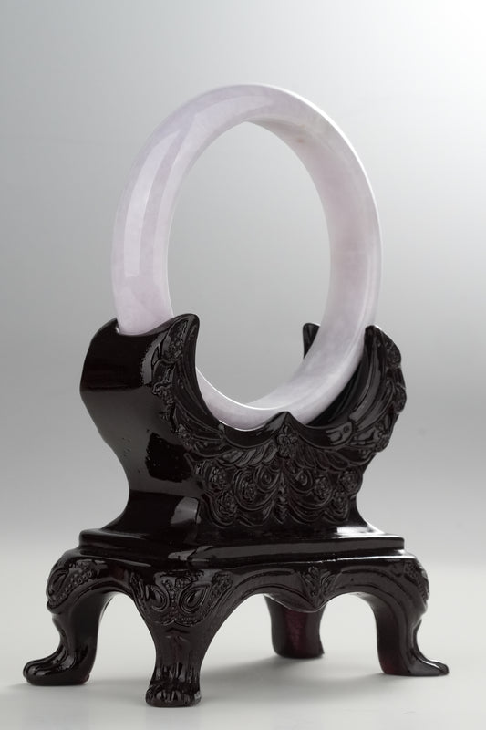 #0317 Pink Lavender Jade Bangle Size 60.1