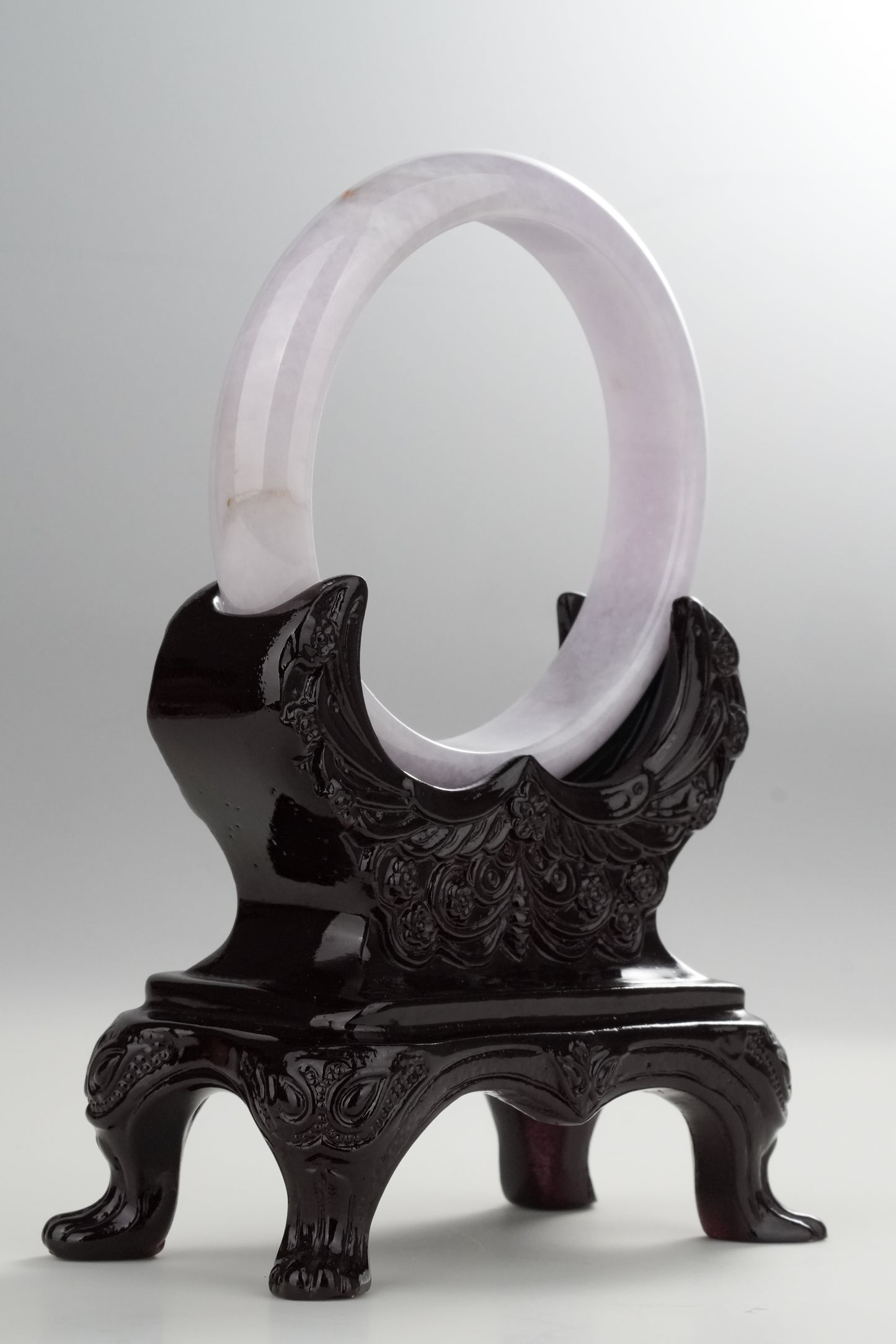 #0317 Pink Lavender Jade Bangle Size 60.1