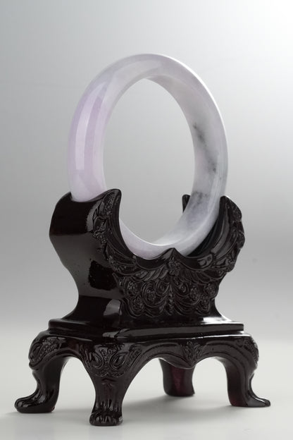 #0313 Lavender Ink Jade Bangle Size 57.3