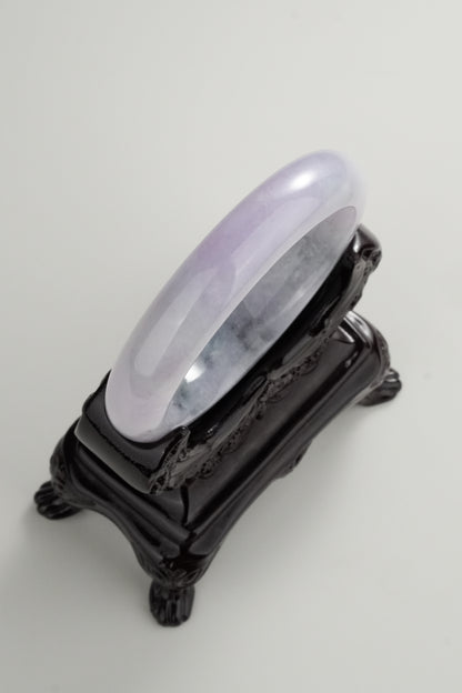 #0313 Lavender Ink Jade Bangle Size 57.3