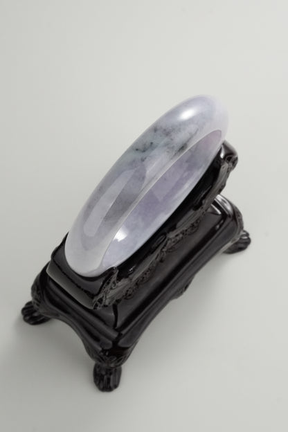 #0313 Lavender Ink Jade Bangle Size 57.3