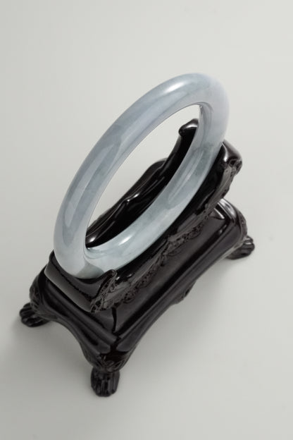 #0321 Bluish Lavender Jade Bangle Size 58.3 (fits up to 60)