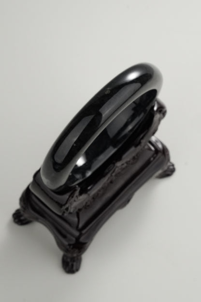 #0323 Black Jade Bangle Size 58.5