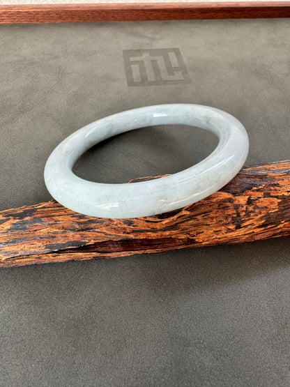 #0321 Bluish Lavender Jade Bangle Size 58.3 (fits up to 60)