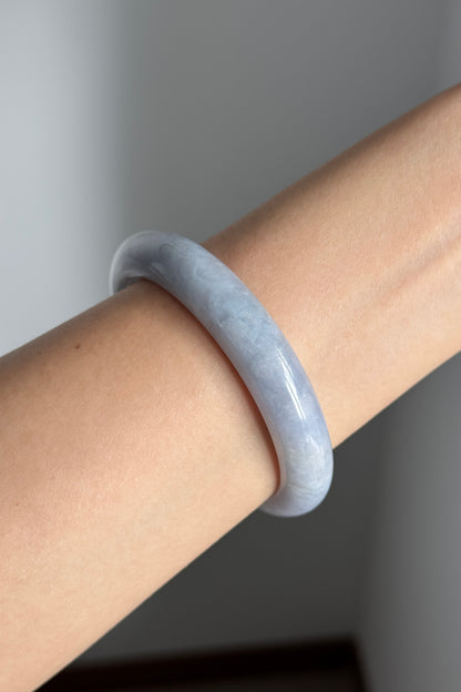 #0375 Lavender Jade Bangle Size 56.2