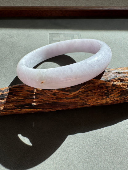#0317 Pink Lavender Jade Bangle Size 60.1