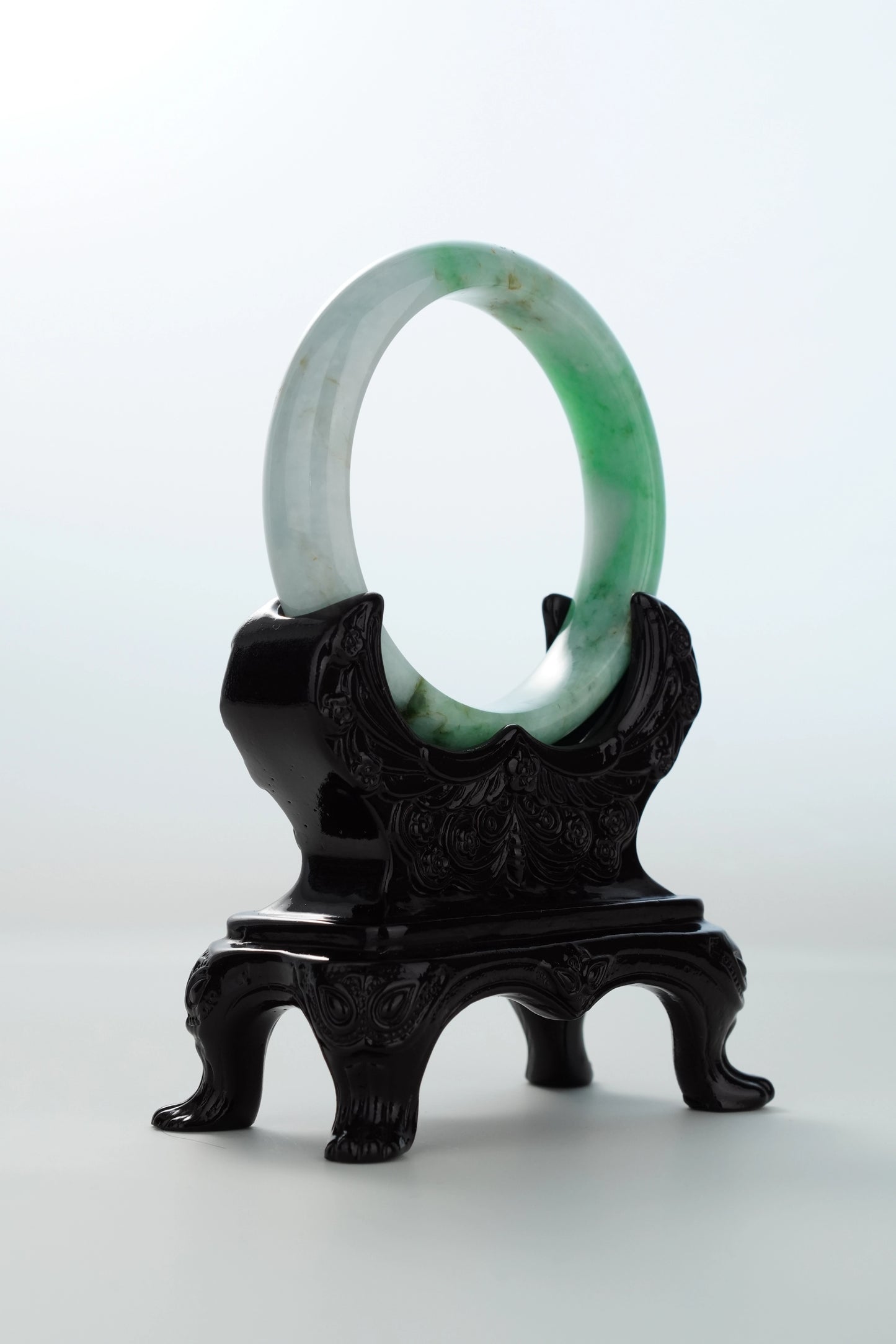 #0166 Bright Sun Green Yellow Jadeite Jade Bangle Size 59