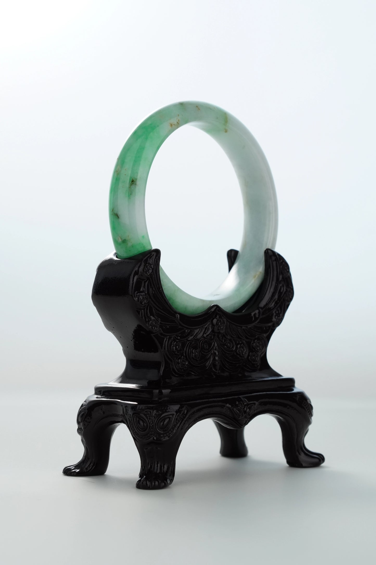 #0166 Bright Sun Green Yellow Jadeite Jade Bangle Size 59