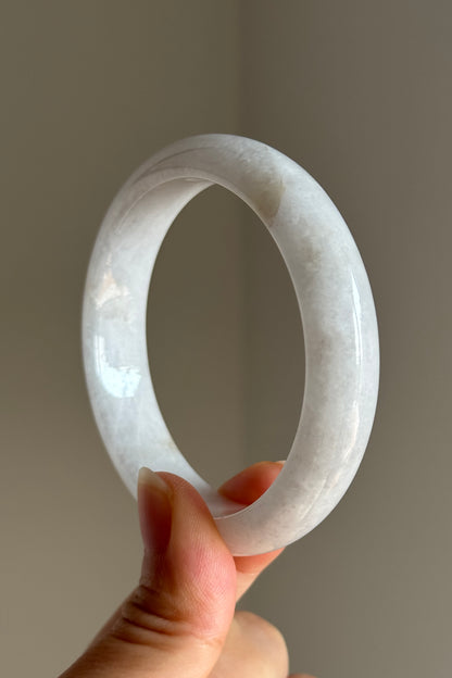 #0404 Light Pink Lavender Jade Bangle Size 56.4