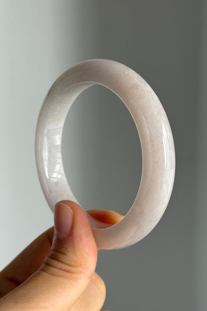 #0351 "Sakura" Pink Lavender Jade Bangle Size 53.7