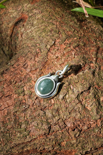 "BLOSSOM" Jade Pendant Necklace (L)