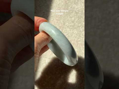 #0205 Blue Green Jade Bangle Size 58.5