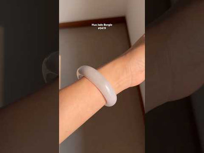 #0419 Icy Pink Lavender Jade Bangle Size 55