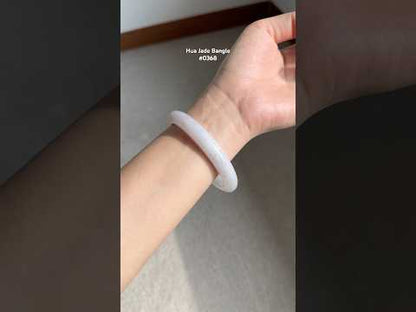 #0368 Icy Lavender Jade Bangle Size 59