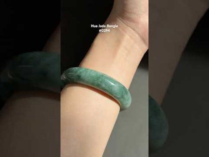 #0294 Rich Green Jade Bangle Size 54.5